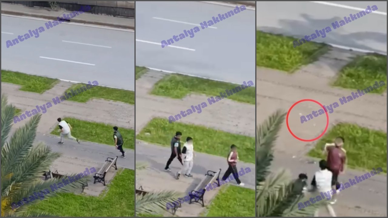 Antalya’da çocuklar yoldan geçen araçlara yumurta attı!