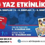 Antalya’da ATABEM yaz kursları kayıtları başlıyor